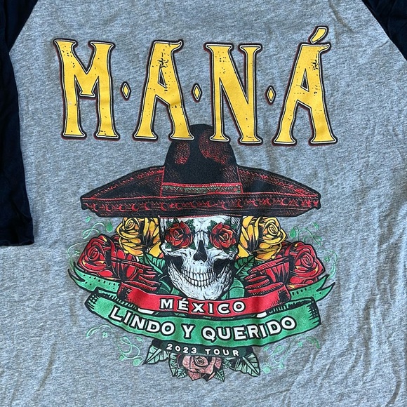 2023 Maná México Tour raglan band Tee / XL - Picture 1 of 5